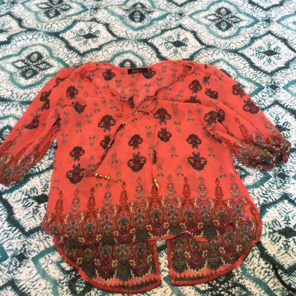 Boutique sheer shirt